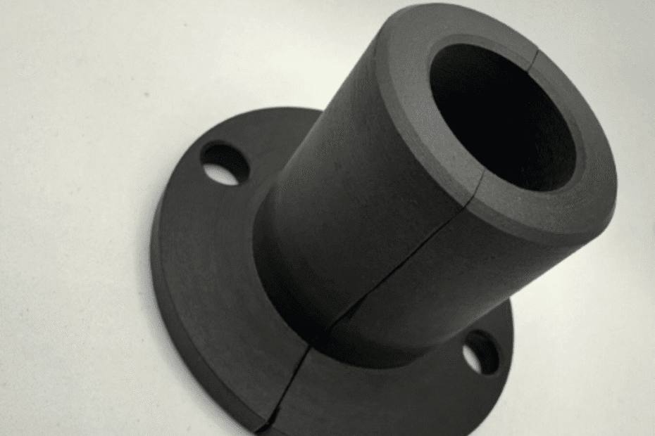 Peça bucha bi partida em PTFE grafitado